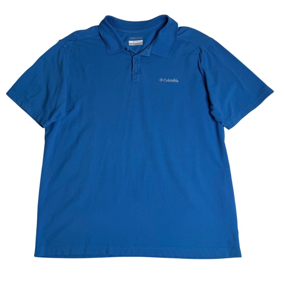 Columbia Omni-Wick Advanced Evaporation Polo Blue Mens XL